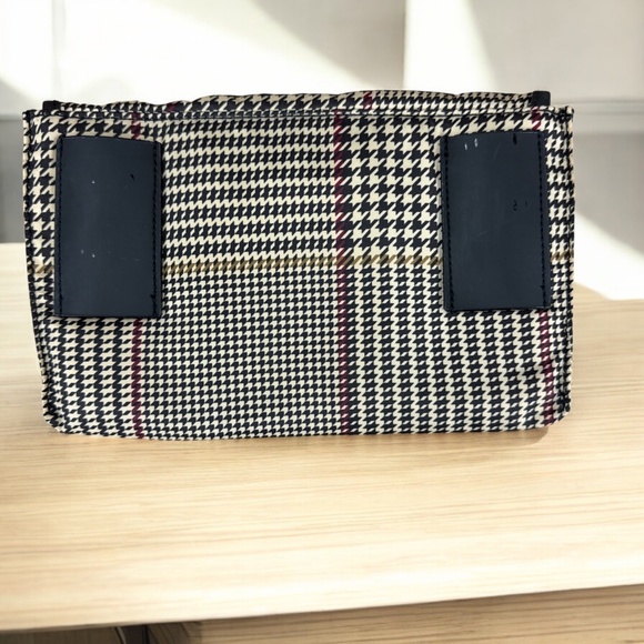 Lauren Ralph Lauren Houndstooth Clutch Classic Pattern Zipper - Picture 5 of 6